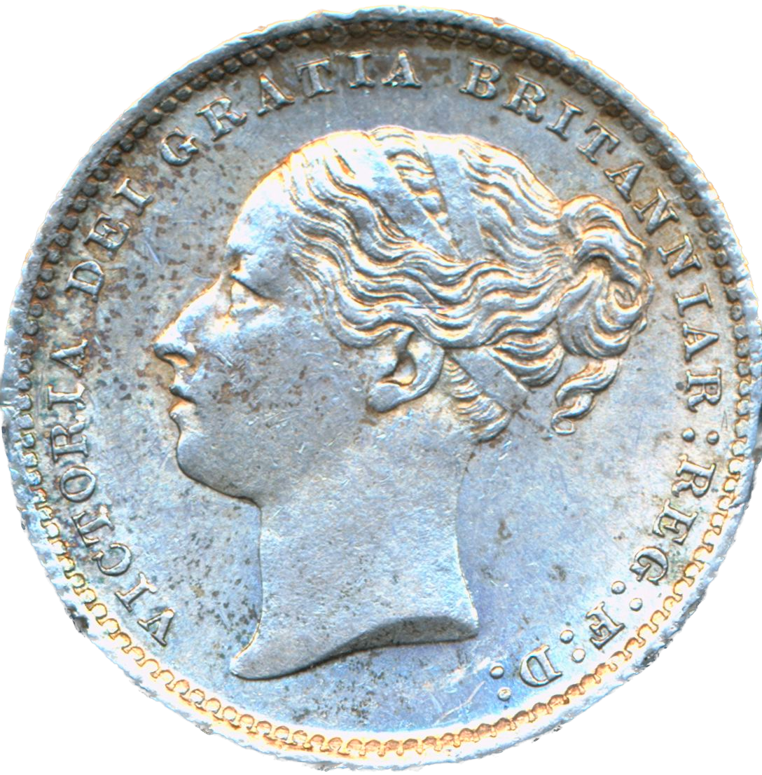1887 Shilling Fourth young head S3907 ESC 3080 AUNC