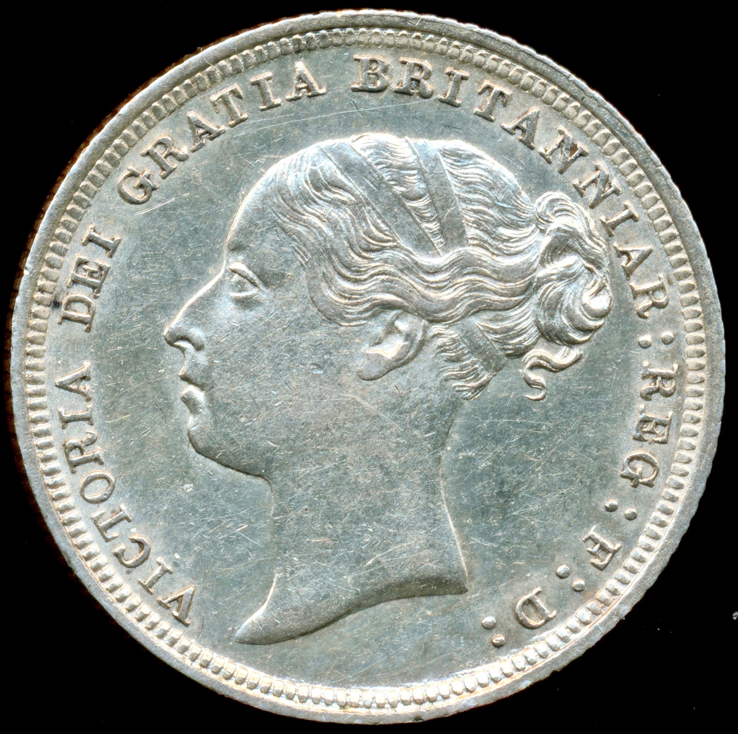 1887 Sixpence Third young head S3912 ESC 3262 EF