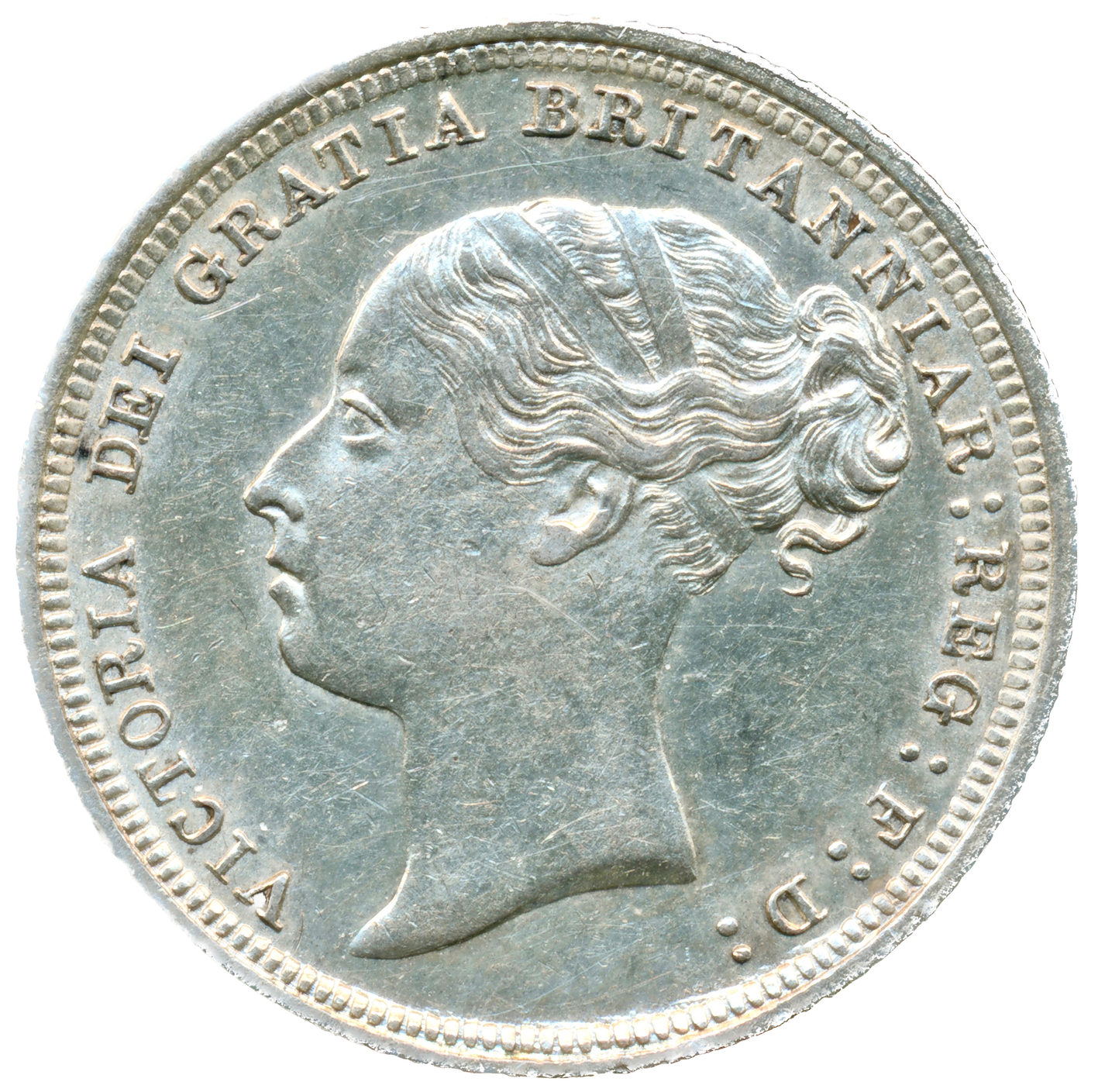 1887 Sixpence Third young head S3912 ESC 3262 EF