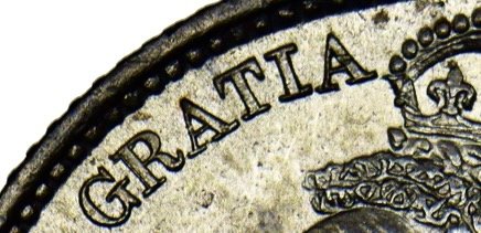 1887 Sixpence Jubilee head S3928 ESC 3265 R over I Extremely rare (R3) AUNC