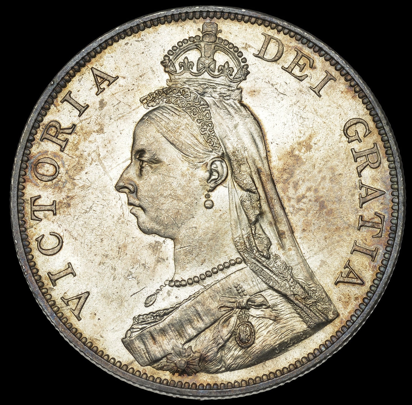 1889 Double Florin S3923 ESC 2701 UNC