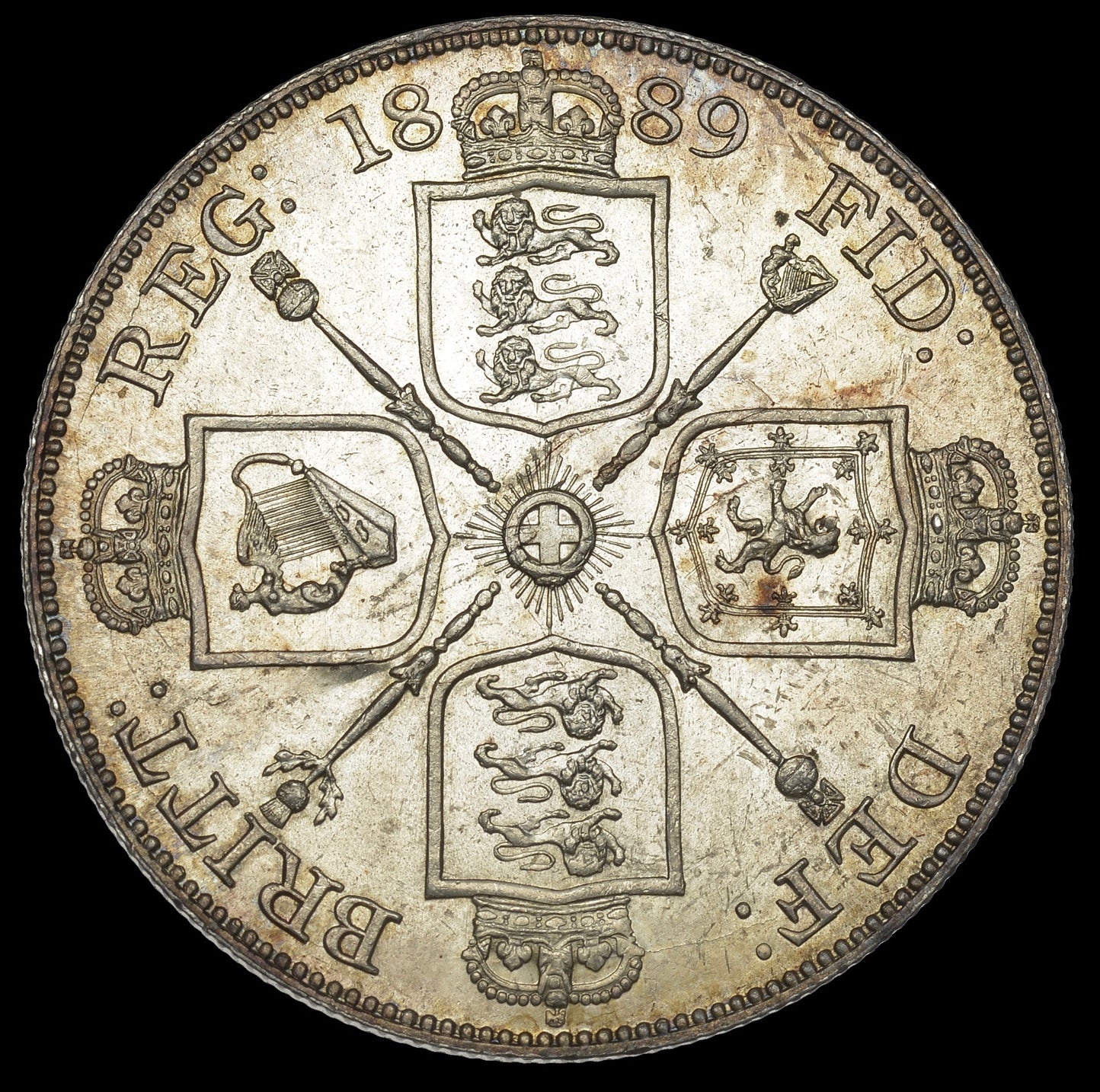1889 Double Florin S3923 ESC 2701 UNC