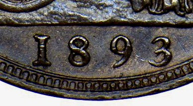 1893/2 Penny S3954 F136 Gouby1893B UNC or thereabouts