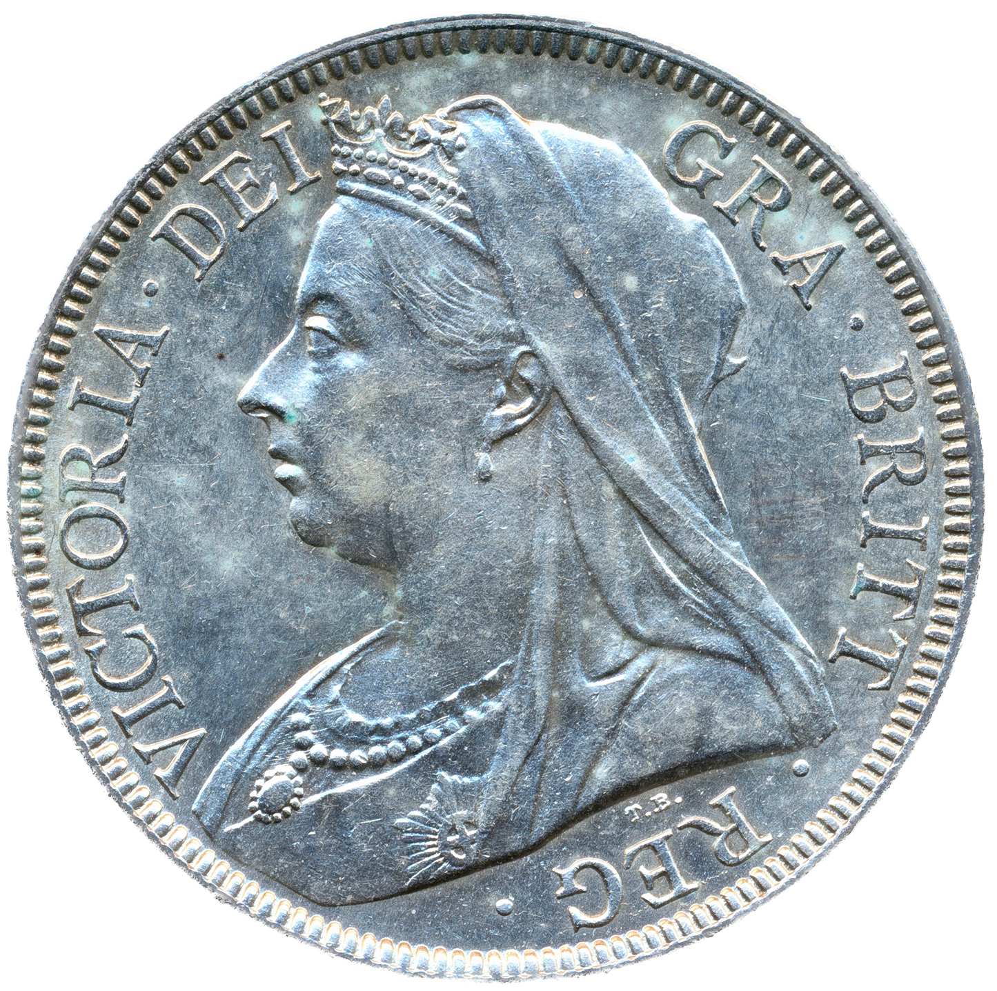 1898 Halfcrown Old veiled head S3938 ESC 2784 Scarce AUNC