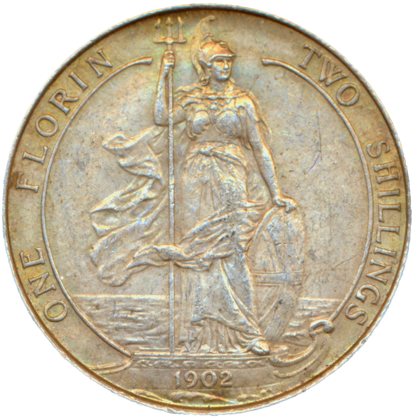 1902 Florin S3981 ESC 3577 AUNC