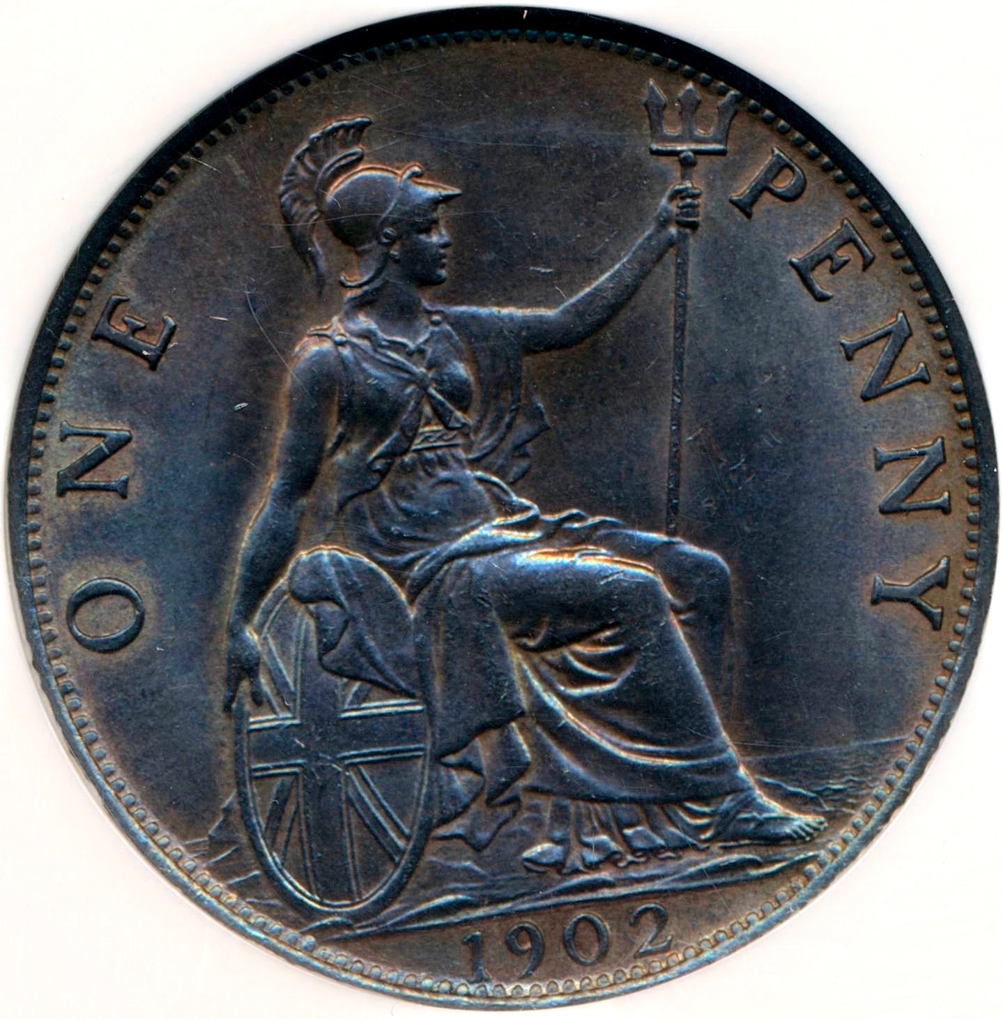 1902 Penny Low tide S3990A F156 Choice UNC MS 66 BN