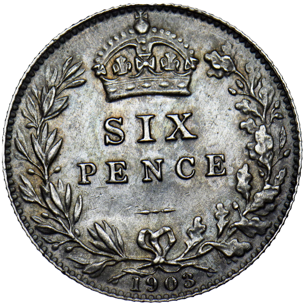 1903 Sixpence S3983 ESC 3599 AUNC