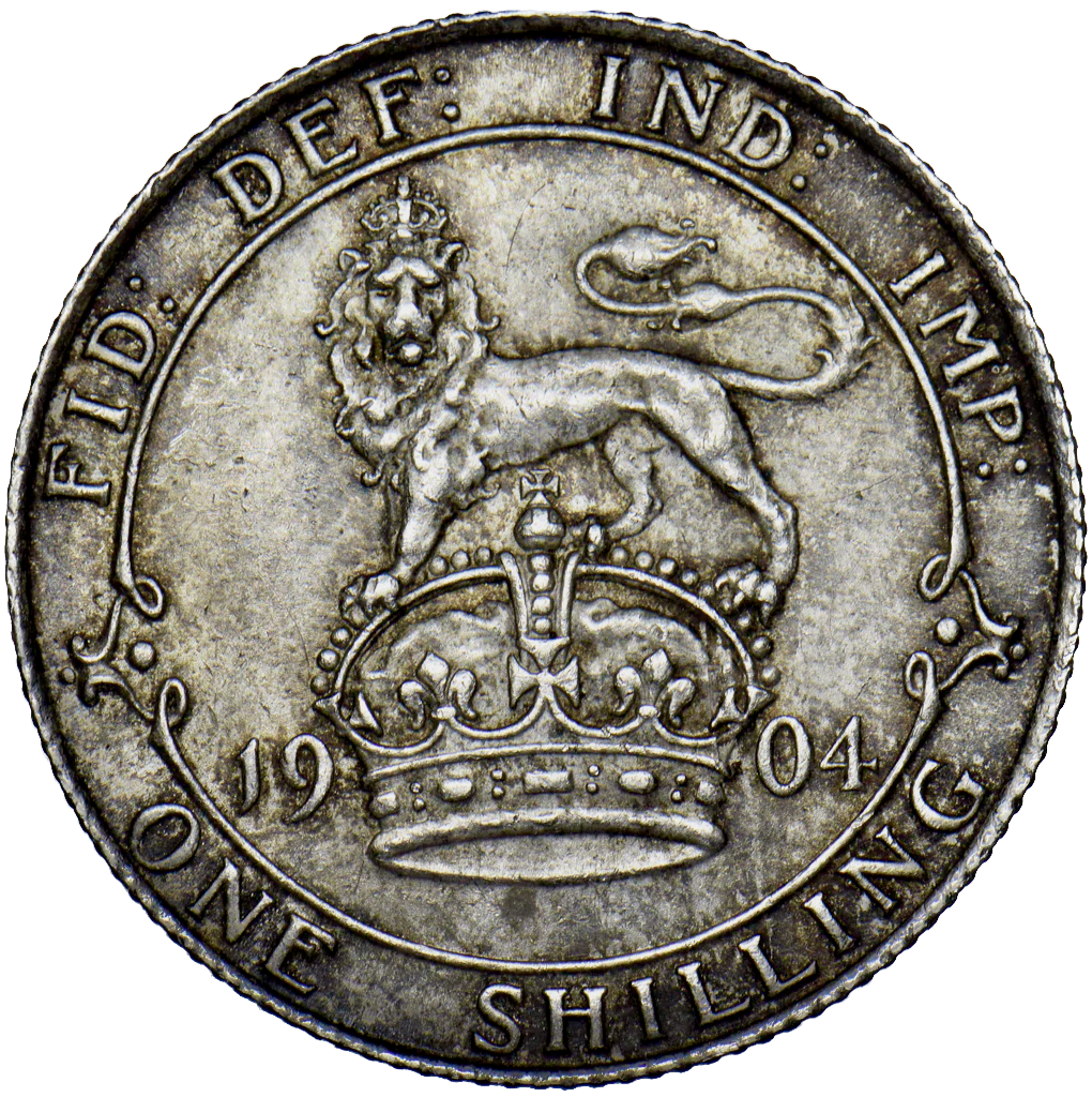 1904 Shilling S3982 ESC 3590 Rare AUNC