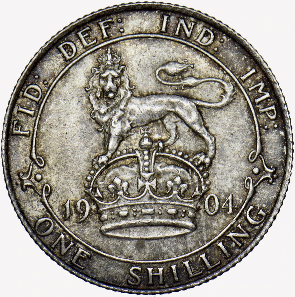 1904 Shilling S3982 ESC 3590 Rare AUNC