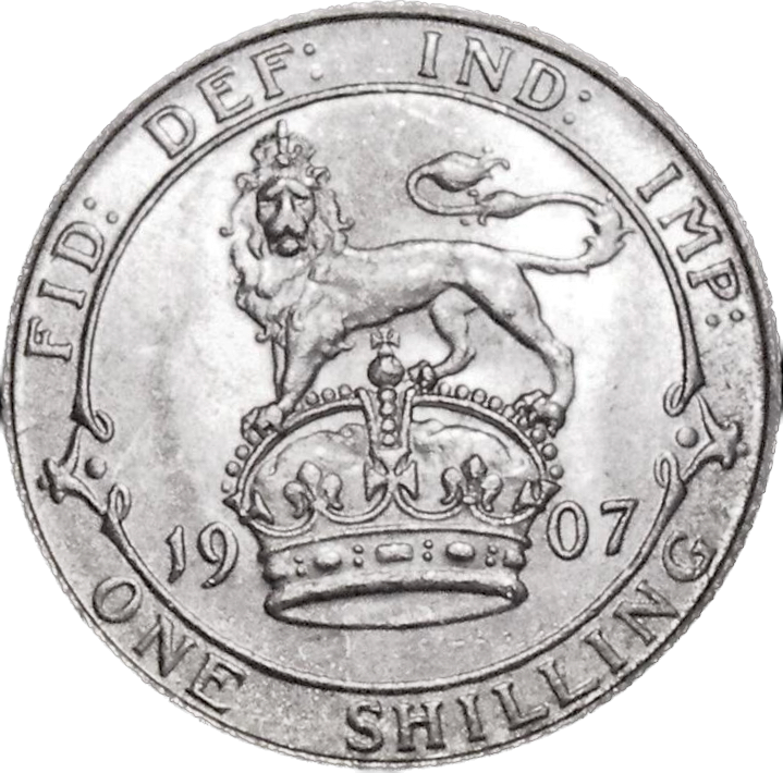 1907 Shilling S3982 ESC 3593 UNC