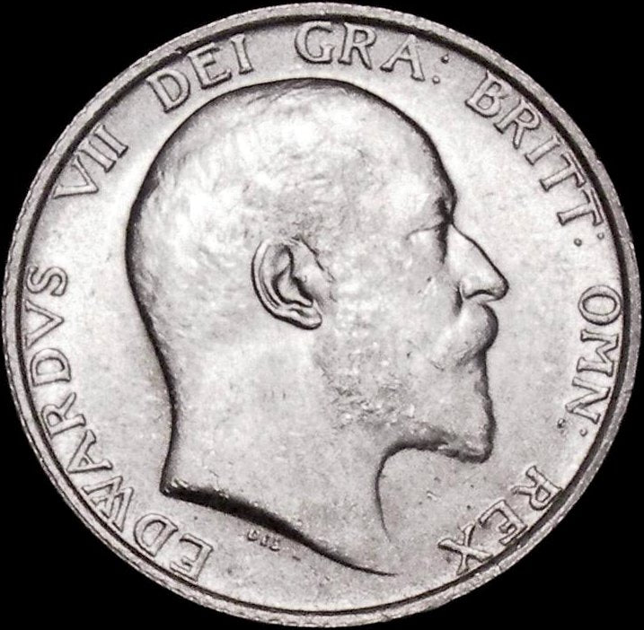 1907 Shilling S3982 ESC 3593 UNC