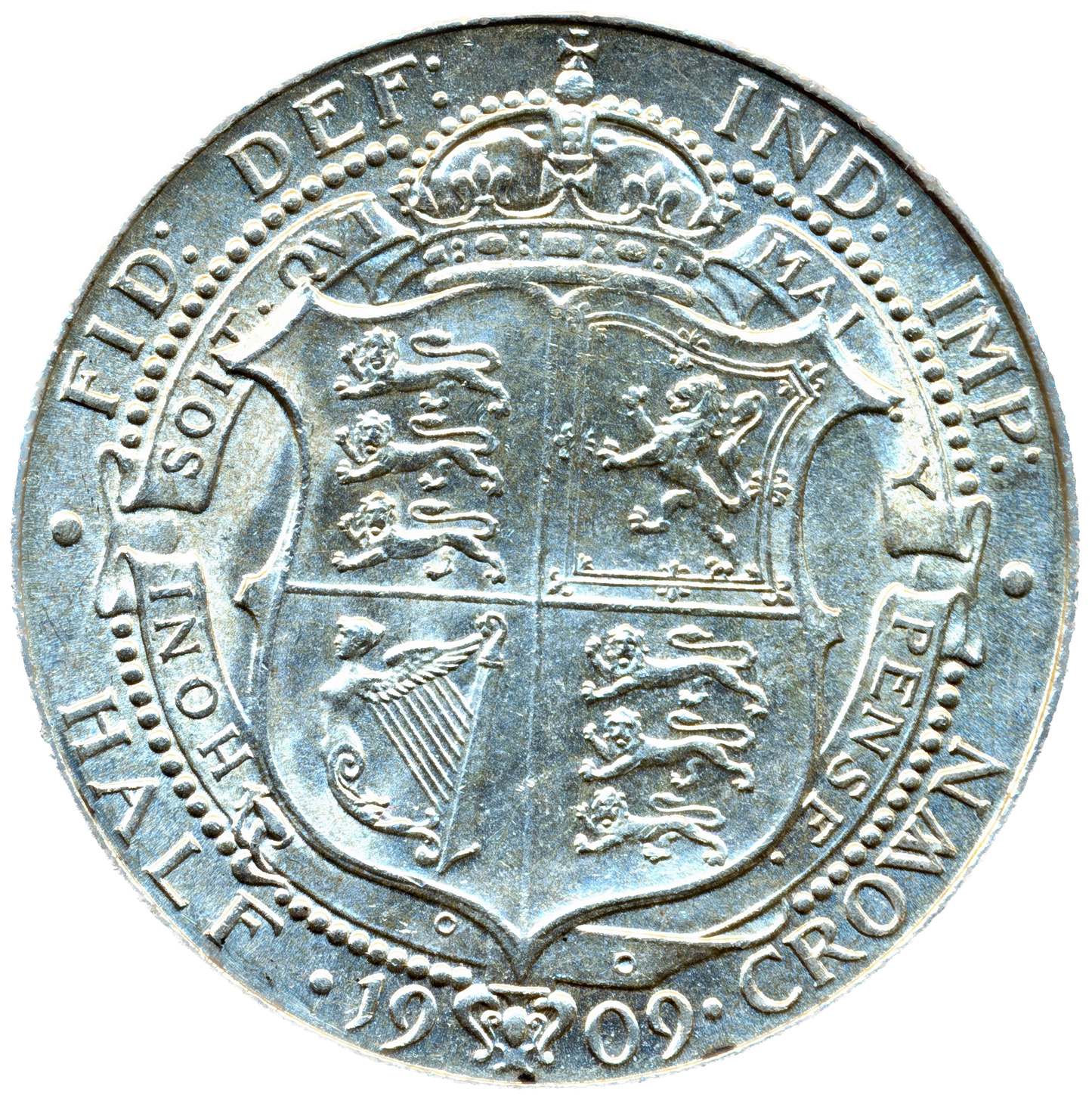 1909 Halfcrown S3980 ESC 3575 Rare EF/AUNC