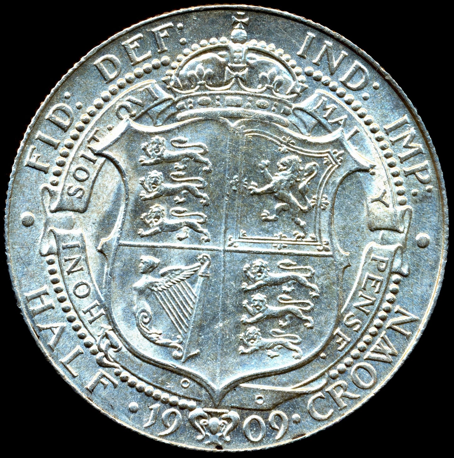 1909 Halfcrown S3980 ESC 3575 Rare EF/AUNC