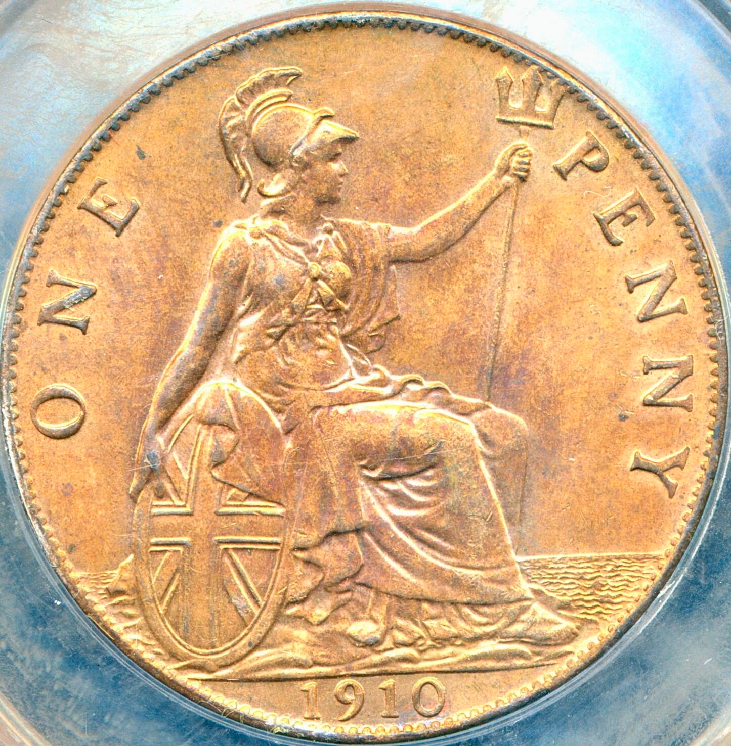 1910 Penny S3990 F170 LCGS80 UNC