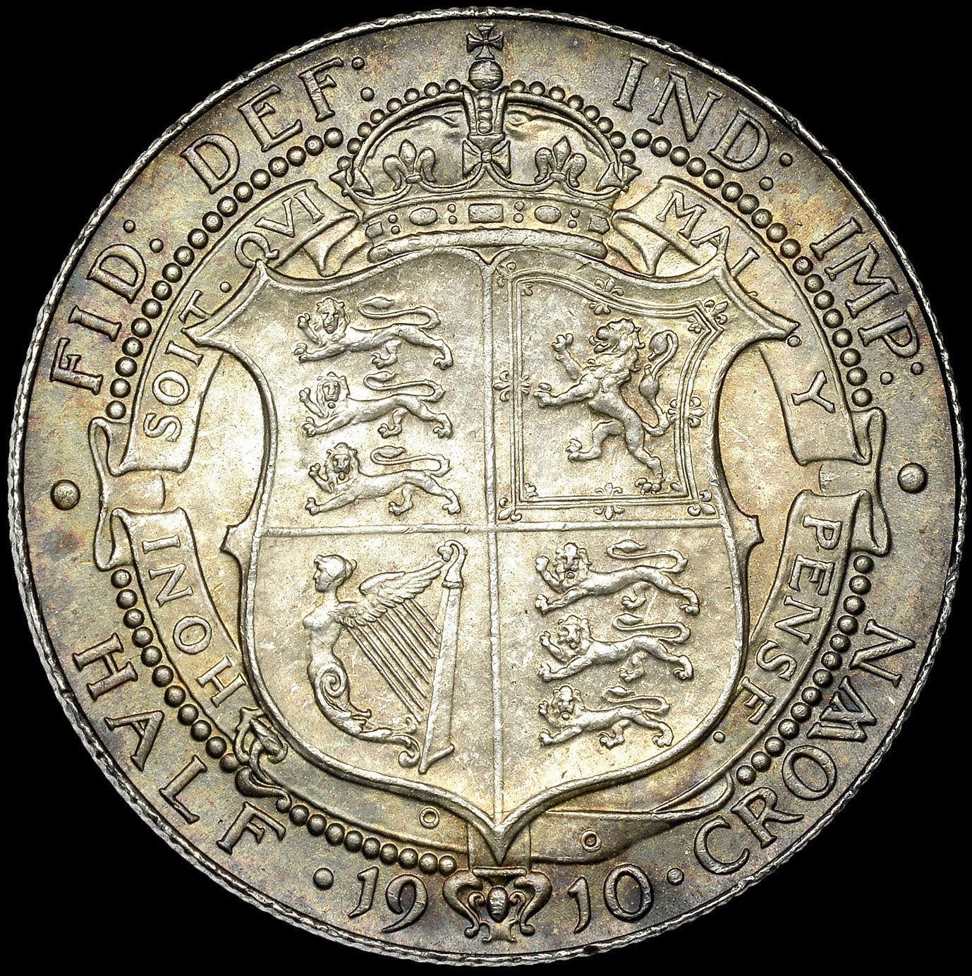 1910 Halfcrown S3980 ESC 3576 Scarce AUNC