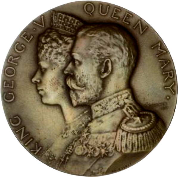 1911 Coronation cased set of four medals bronze and silver BHM 4056 Extremely Rare UNC