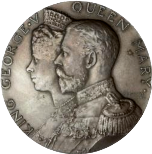 1911 Coronation cased set of four medals bronze and silver BHM 4056 Extremely Rare UNC