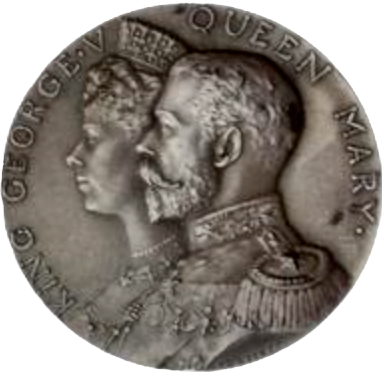 1911 Coronation cased set of four medals bronze and silver BHM 4056 Extremely Rare UNC