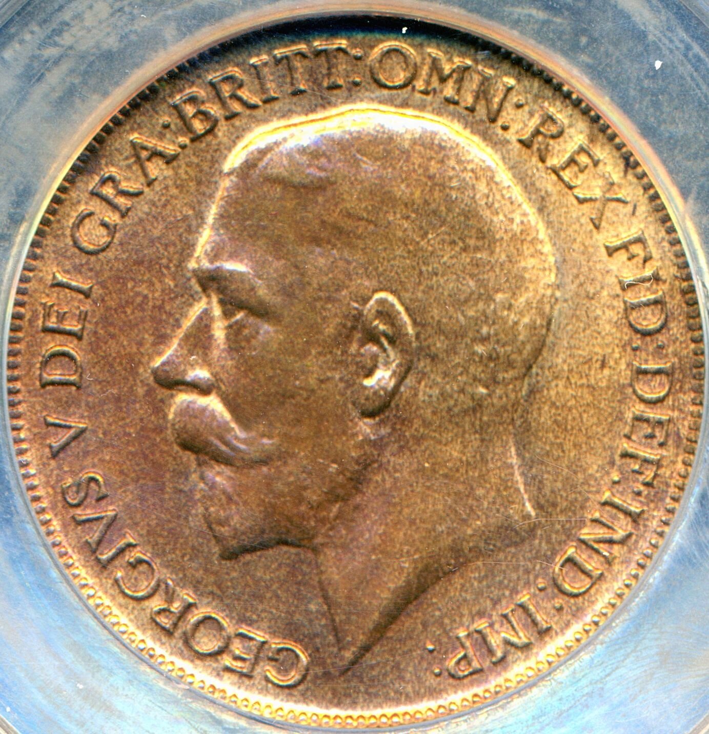 1917 Penny S4051 F181 LCGS70 AUNC