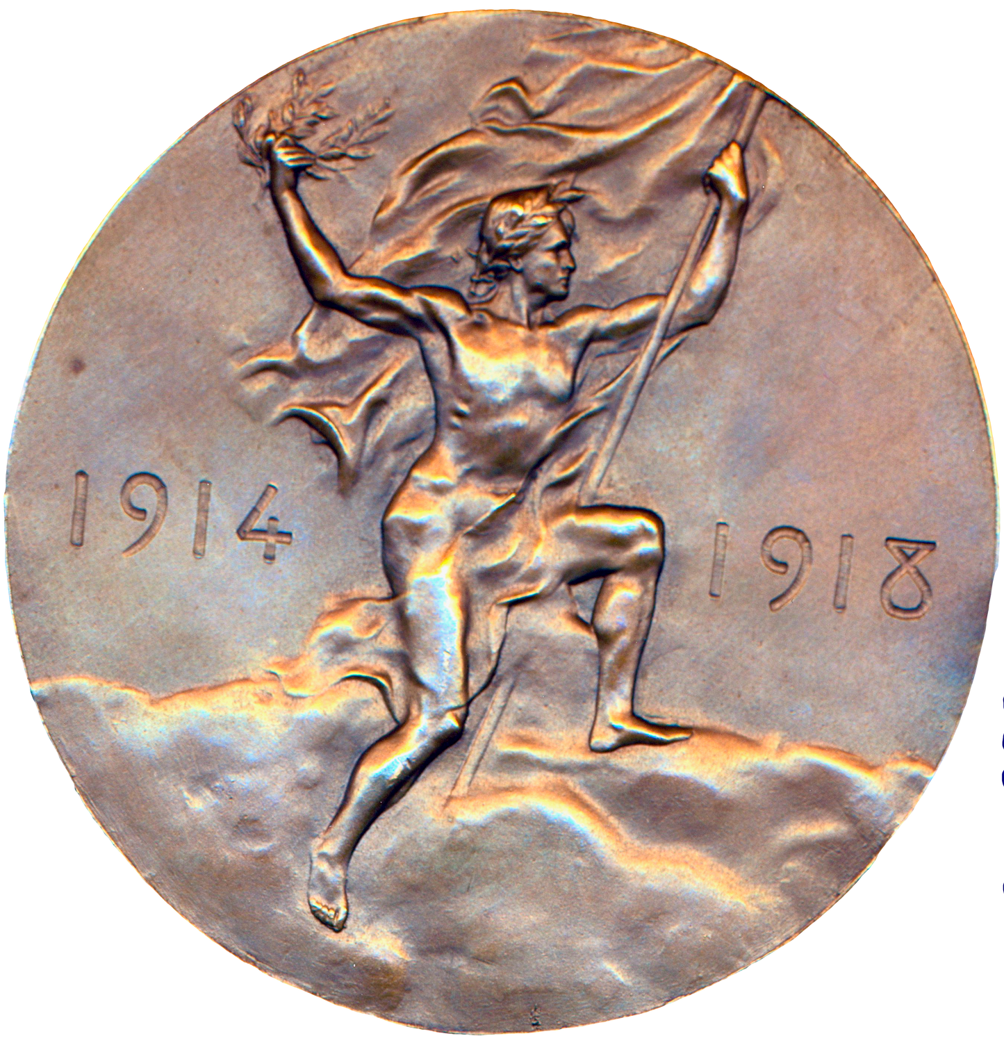 1918 General Sir Douglas Haig 60mm bronze by Szirmaï