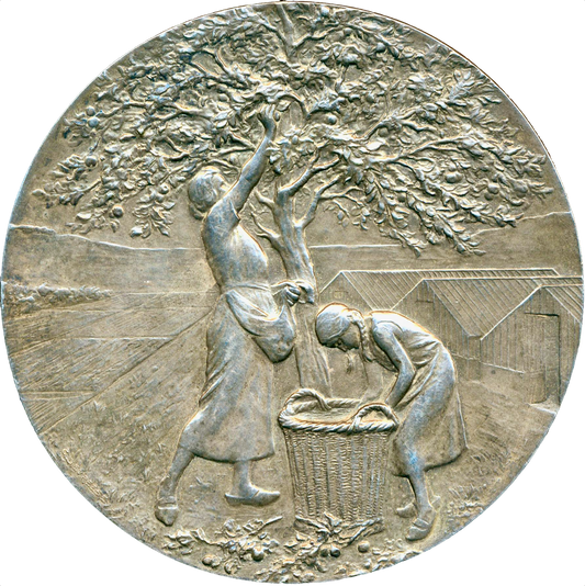 1920 BELGIUM 75.5mm silver award medal by Godefroid Devreese
