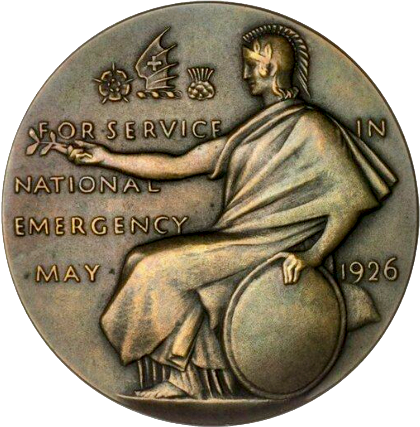 1926 General Strike 51mm bronze medal by E Gillick BHM 4210 E2003