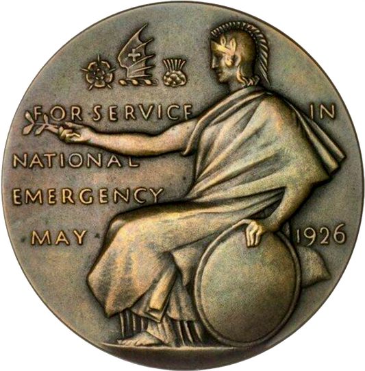 1926 General Strike 51mm bronze medal by E Gillick BHM 4210 E2003