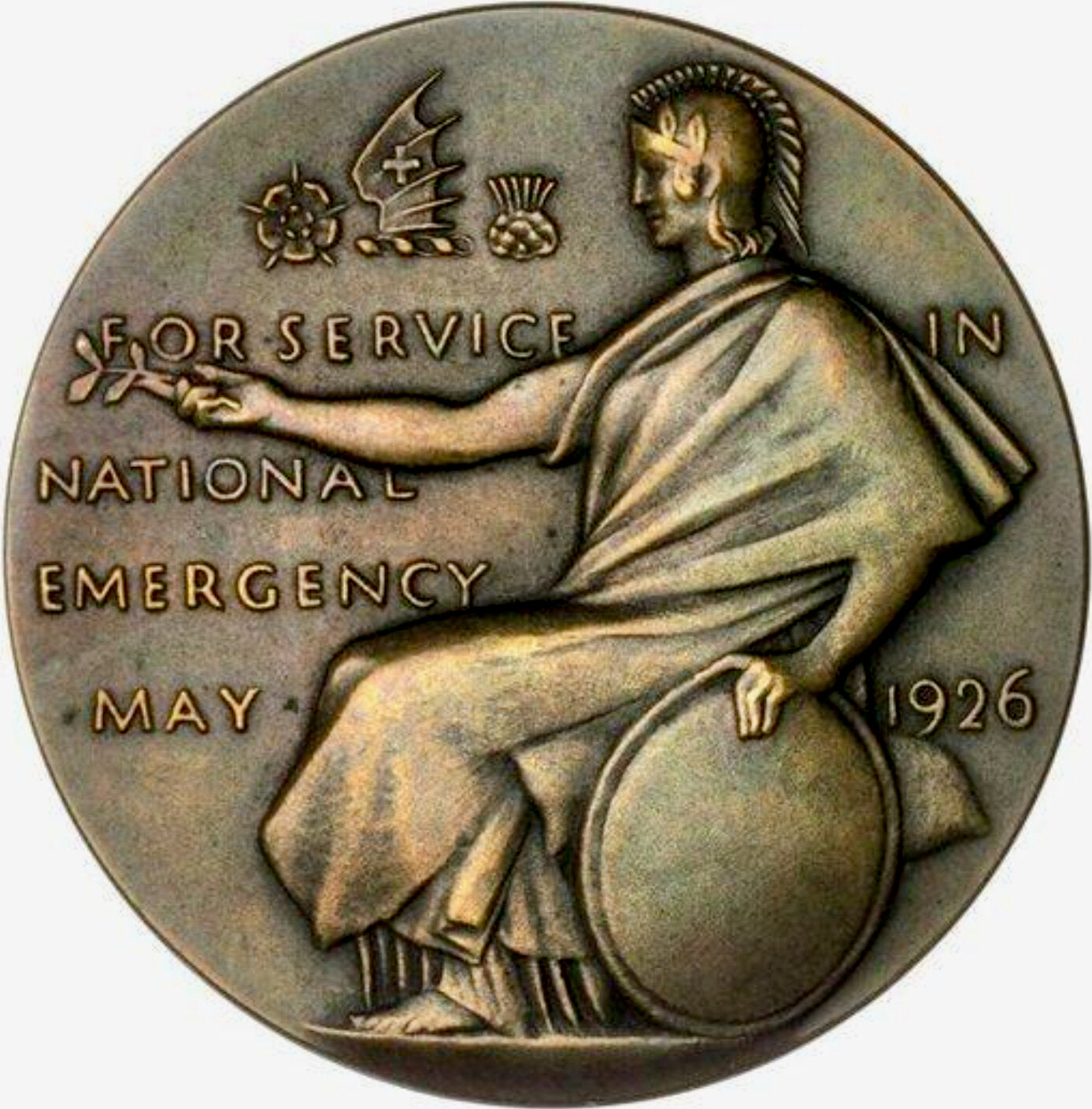 1926 General Strike 51mm bronze medal by E Gillick BHM 4210 E2003