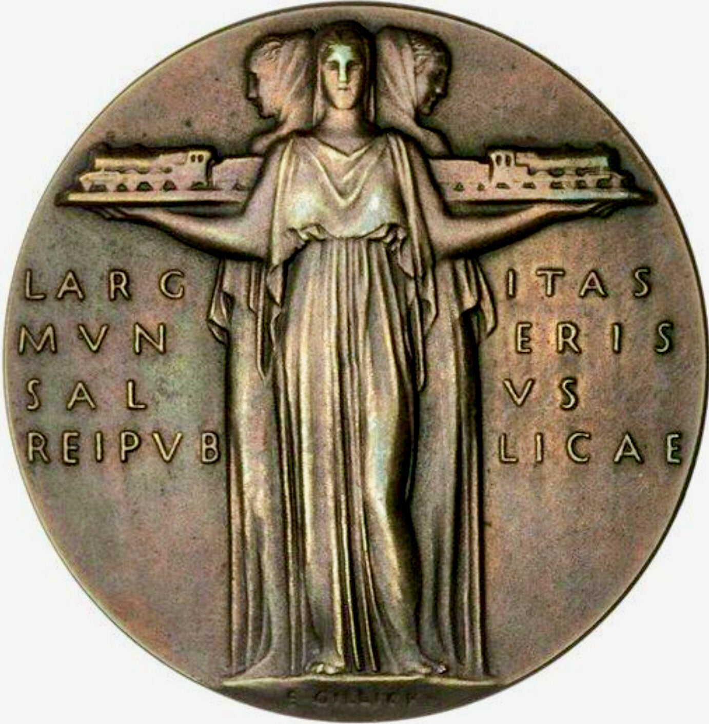 1926 General Strike 51mm bronze medal by E Gillick BHM 4210 E2003