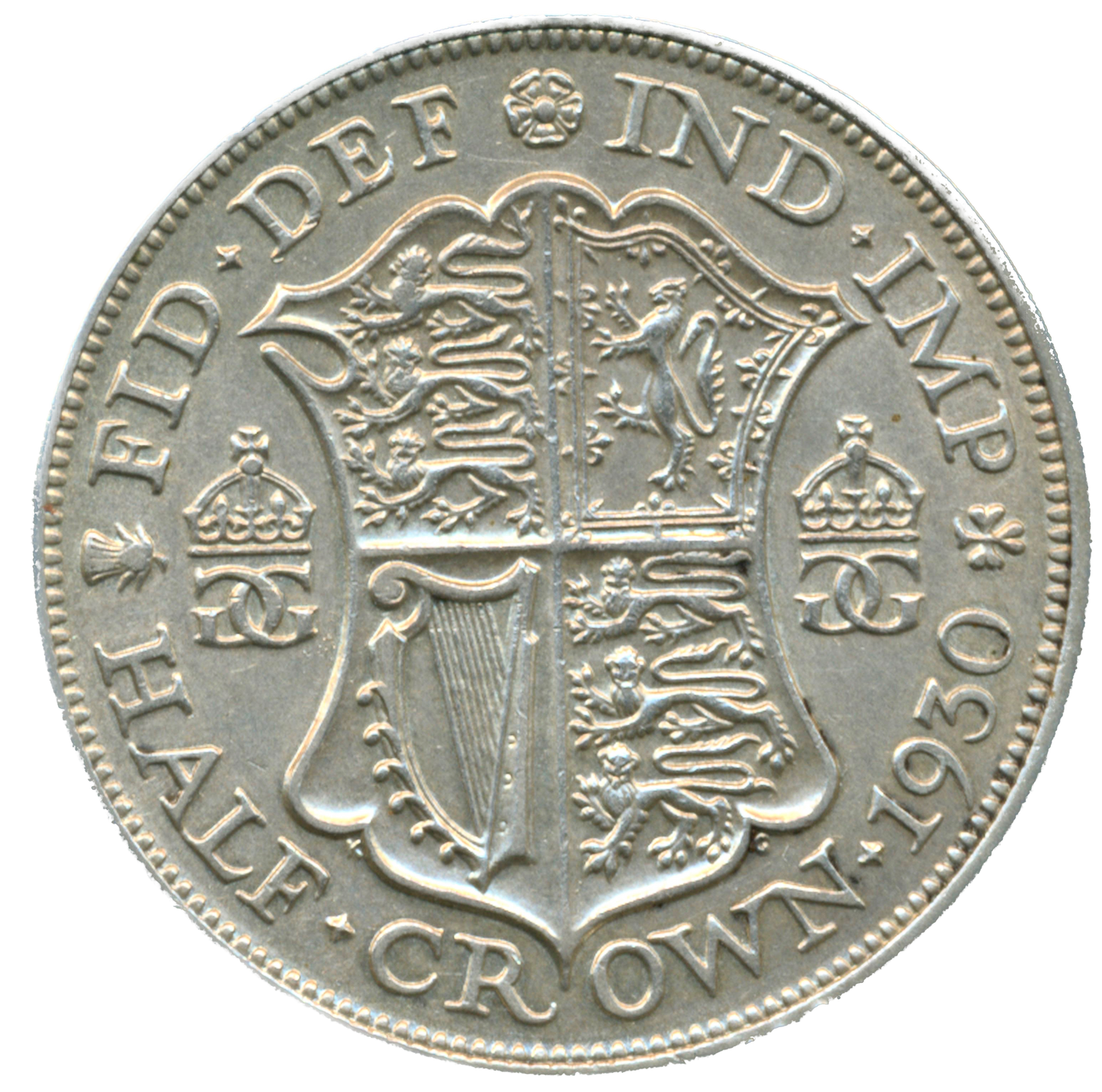 1930 Halfcrown S4037 ESC 3739 Rare (R2) EF