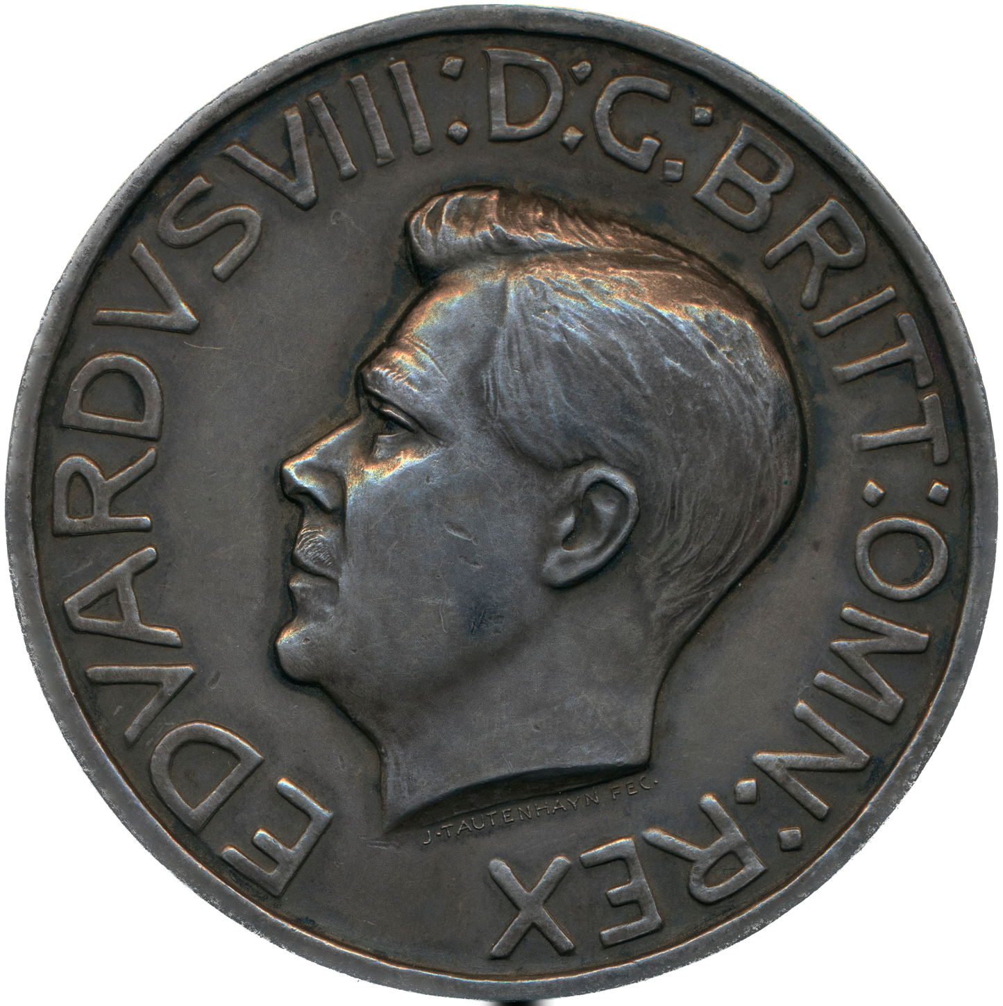 1937 (intended) Coronation 60.5mm silver medal by J Tautenhayn 4297 E2043