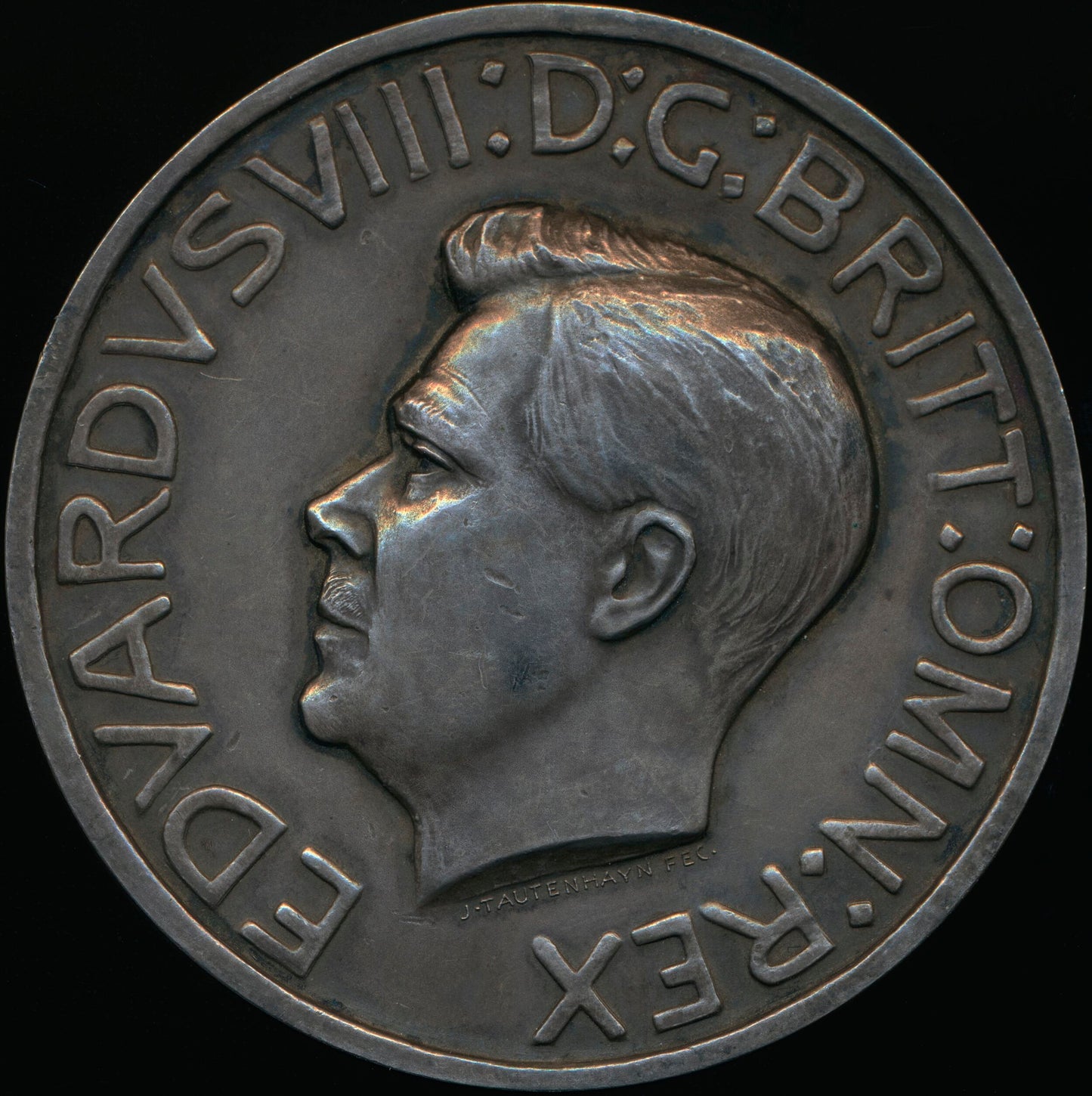 1937 (intended) Coronation 60.5mm silver medal by J Tautenhayn 4297 E2043