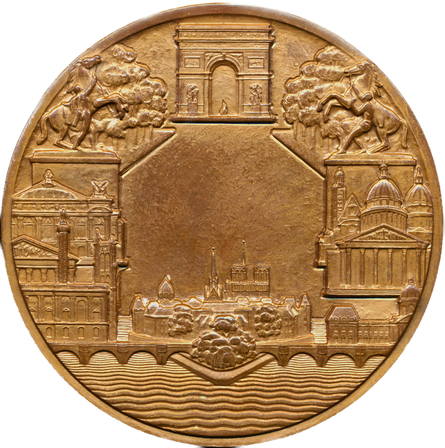 1950 (c) FRANCE Paris 81mm bronze medal by Pierre Turin