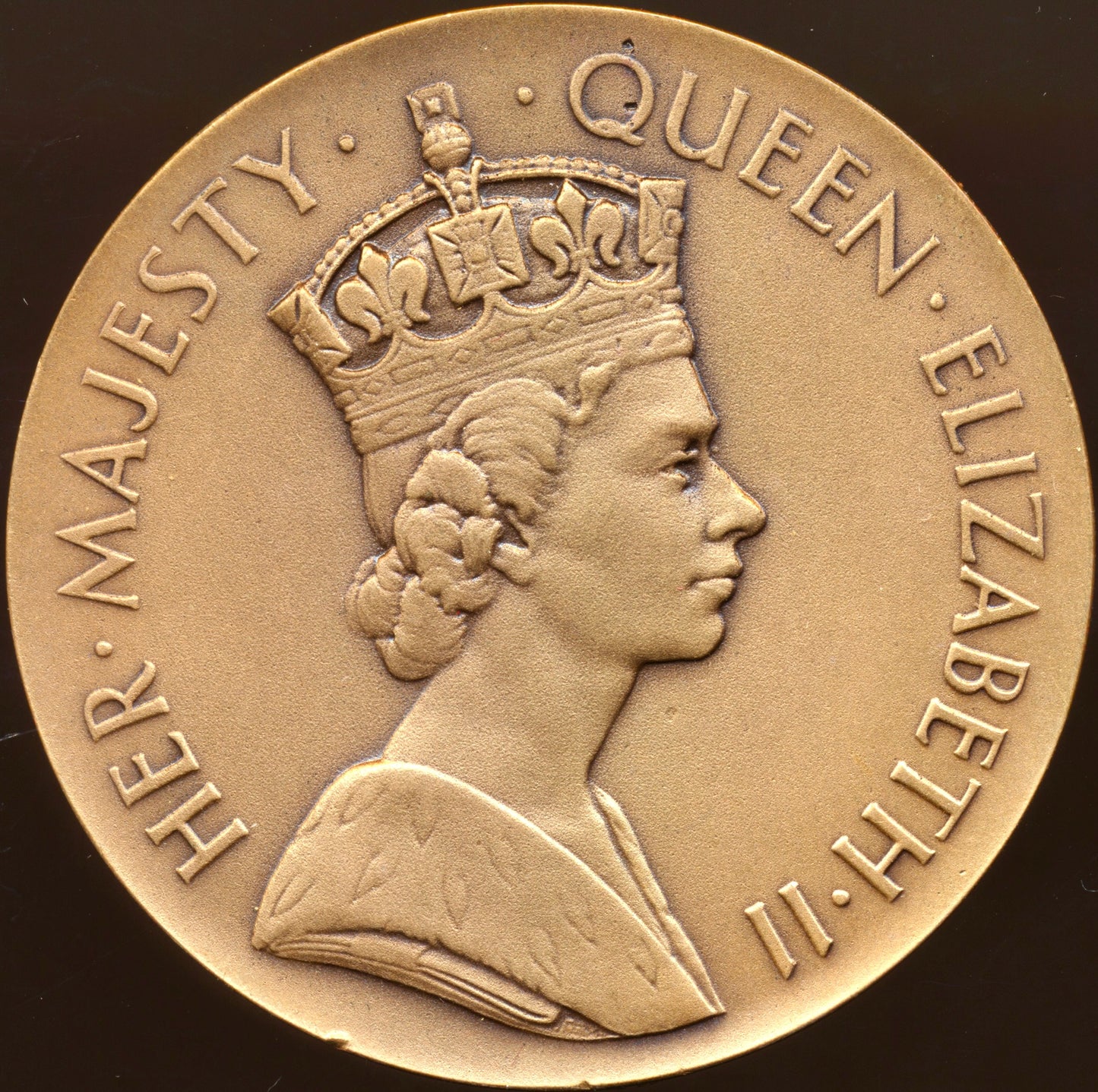 1953 Coronation 55mm copper medal by Turner & Simpson BHM 4444 UNC