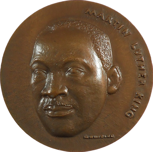 1969 USA Martin Luther King Nobel Peace Prize 68mm bronze medal EF