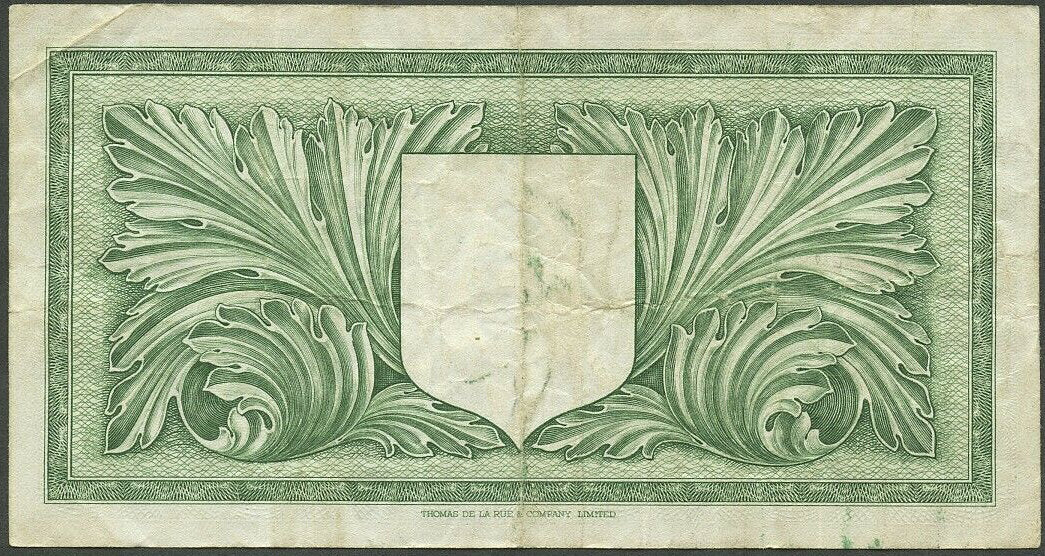 MALTA P.21 1951 10 ShillingA/3 GF