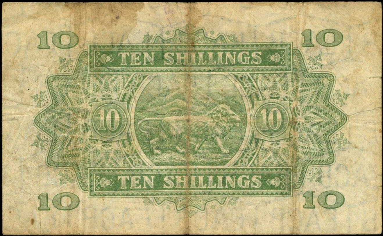 EAST AFRICA P.29a 1939 10 Shillings AVF N/9