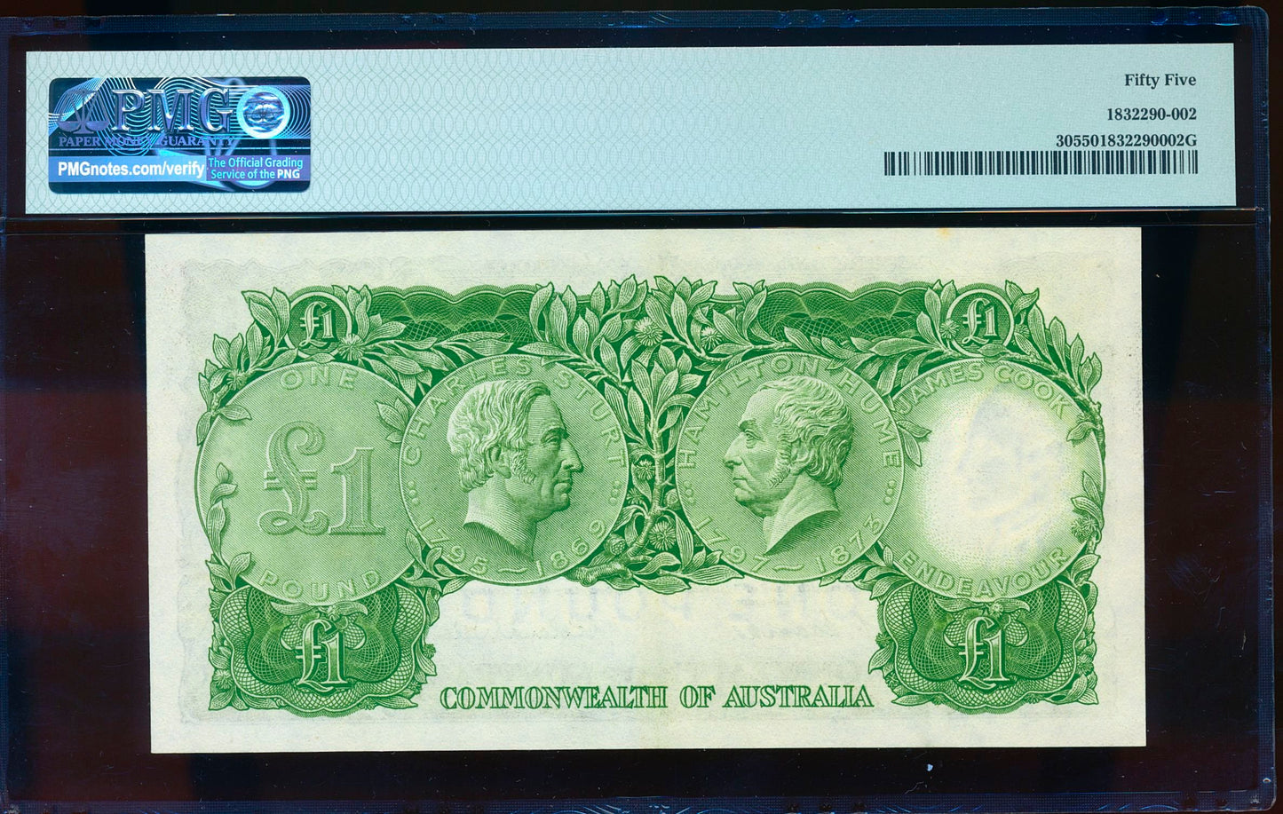 AUSTRALIA P.30a 1953-1960 £1 HA85 55 AUNC