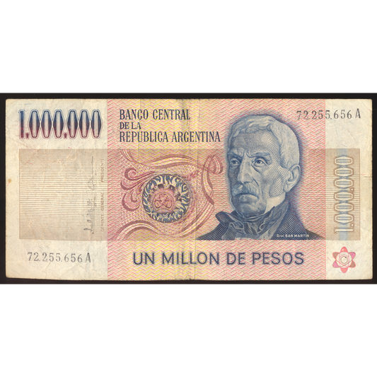 ARGENTINA P.310 1981-1983 1,000,000 Pesos F