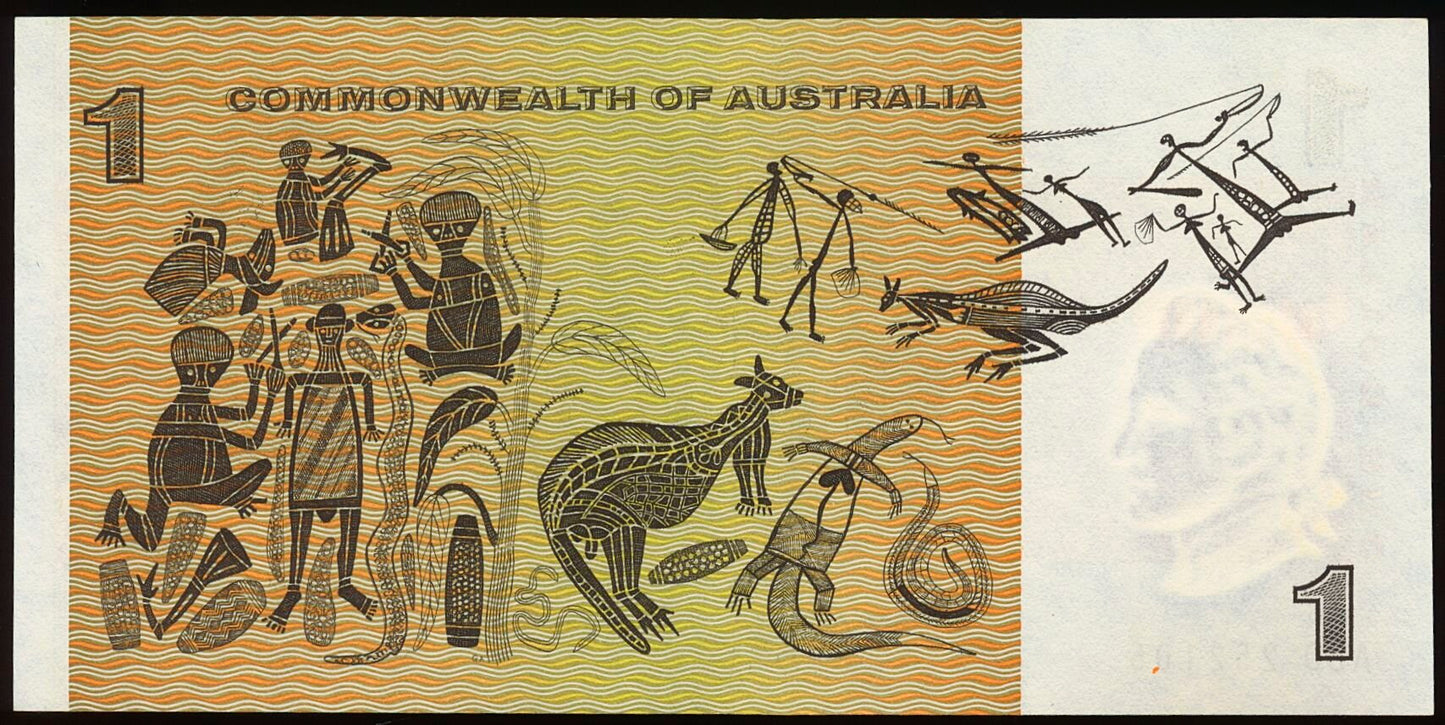AUSTRALIA P.37a 1966 $1 UNC ABD