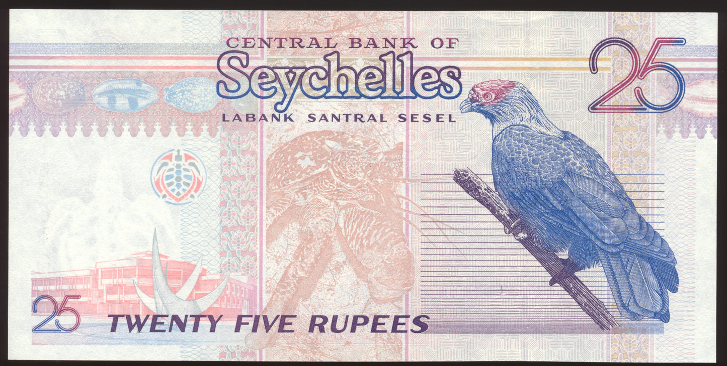 SEYCHELLES P.37a 1998-2008 25 Rupees UNC AA