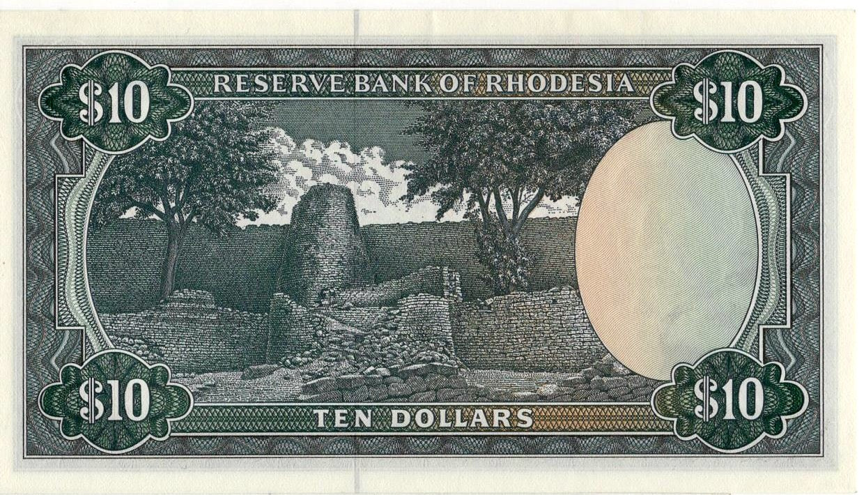 RHODESIA P.37a 1976 10 dollars GEM UNC 65 EPQ
