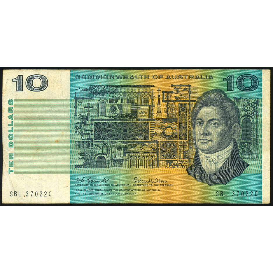 AUSTRALIA P.40a 1966 $10 VF SBL