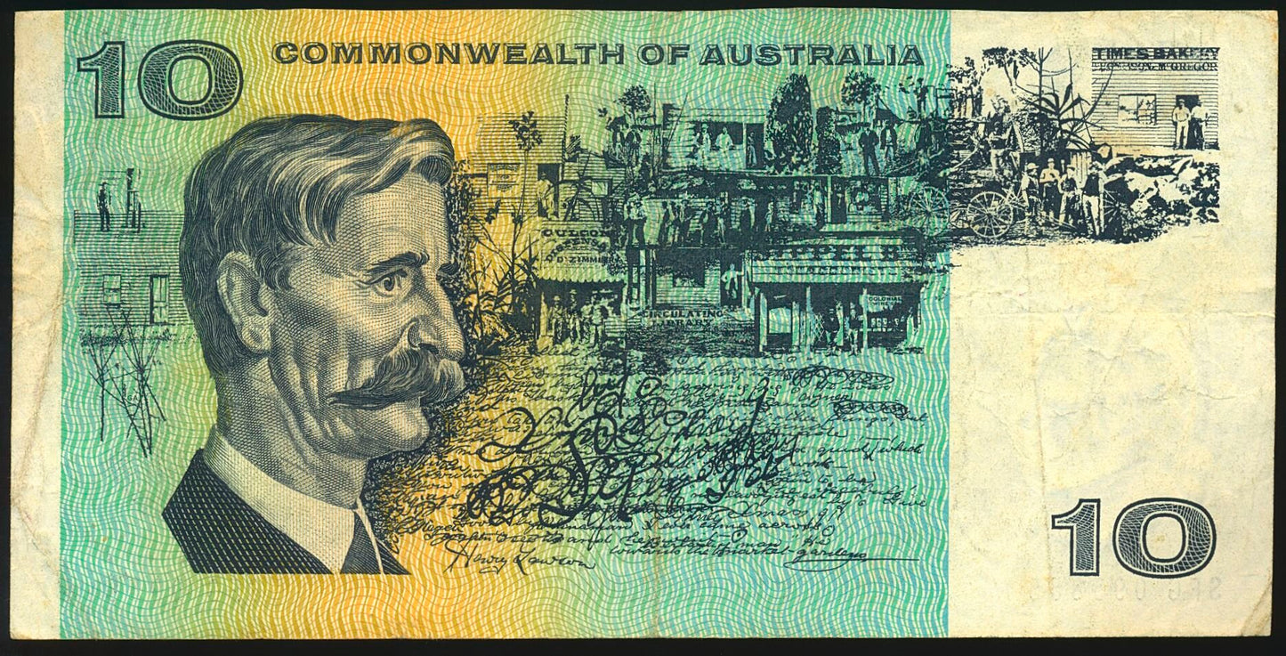 AUSTRALIA P.40b 1967 $10 GVF SFG