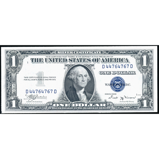 USA P.416b Series 1935B Silver Certificate $1 UNC