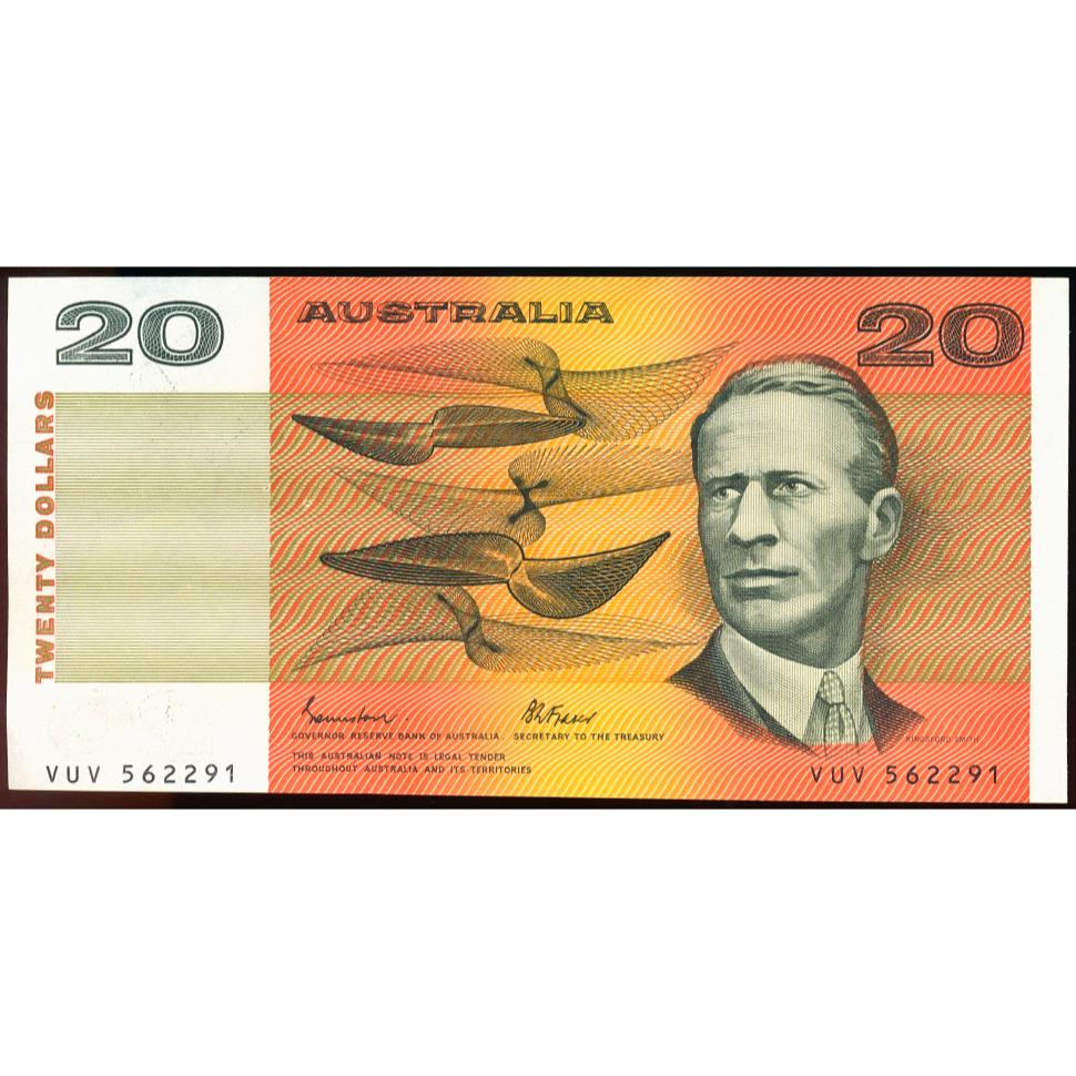 AUSTRALIA P.46e 1985 $20 AUNC 55