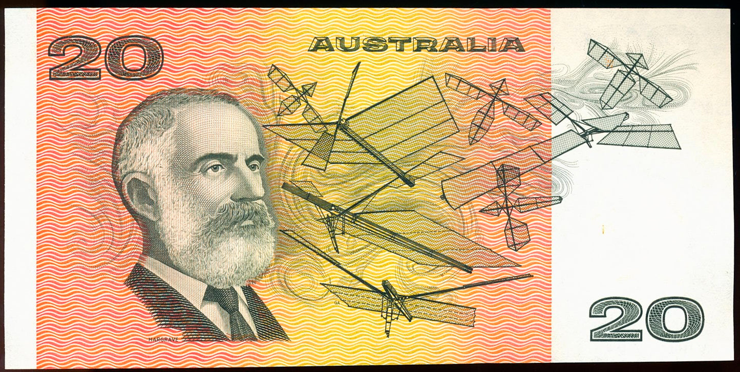 AUSTRALIA P.46e 1985 $20 AUNC 55