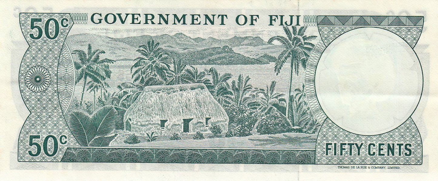 FIJI P.58a 1969 50 Cents EF A/1