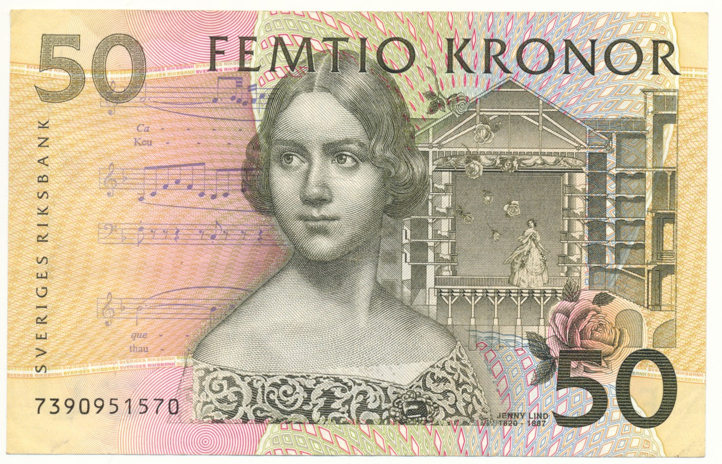 SWEDEN P.62a 1996 50 Kronor EF