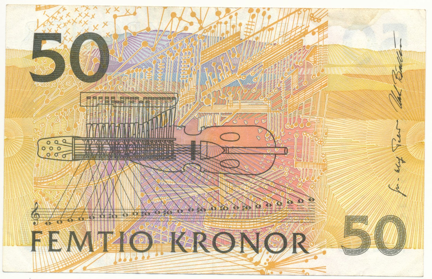 SWEDEN P.62a 1996 50 Kronor EF